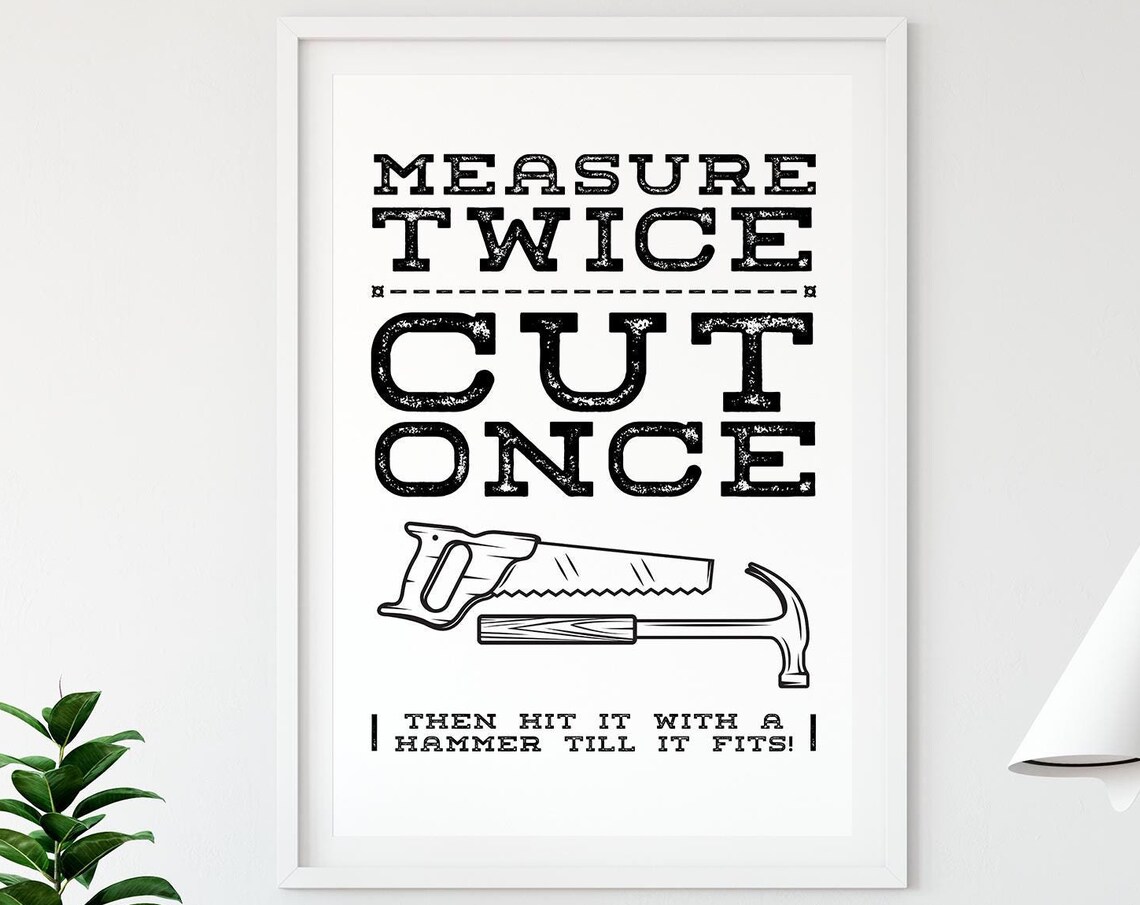 Handyman Husband Gift, Construction Site Sign Poster