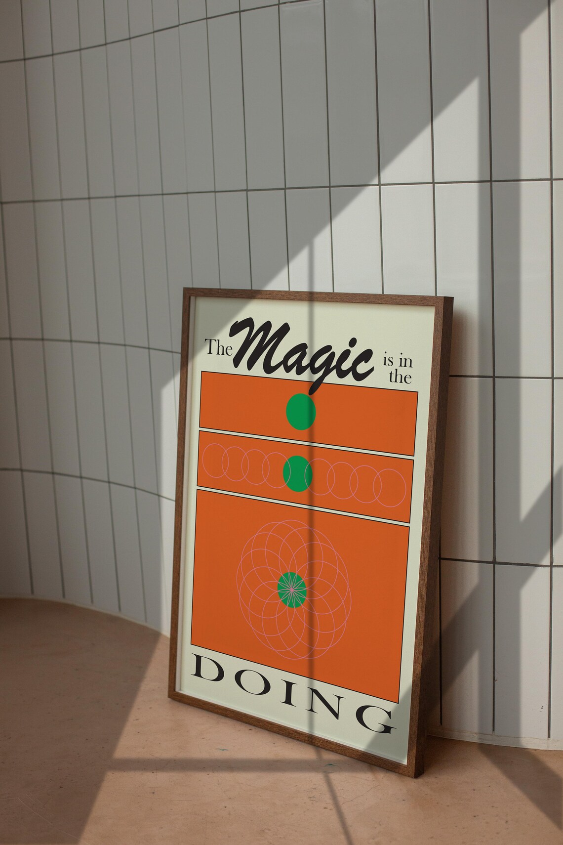 The Magic Is In The Doing Retro Art Print - Image 4