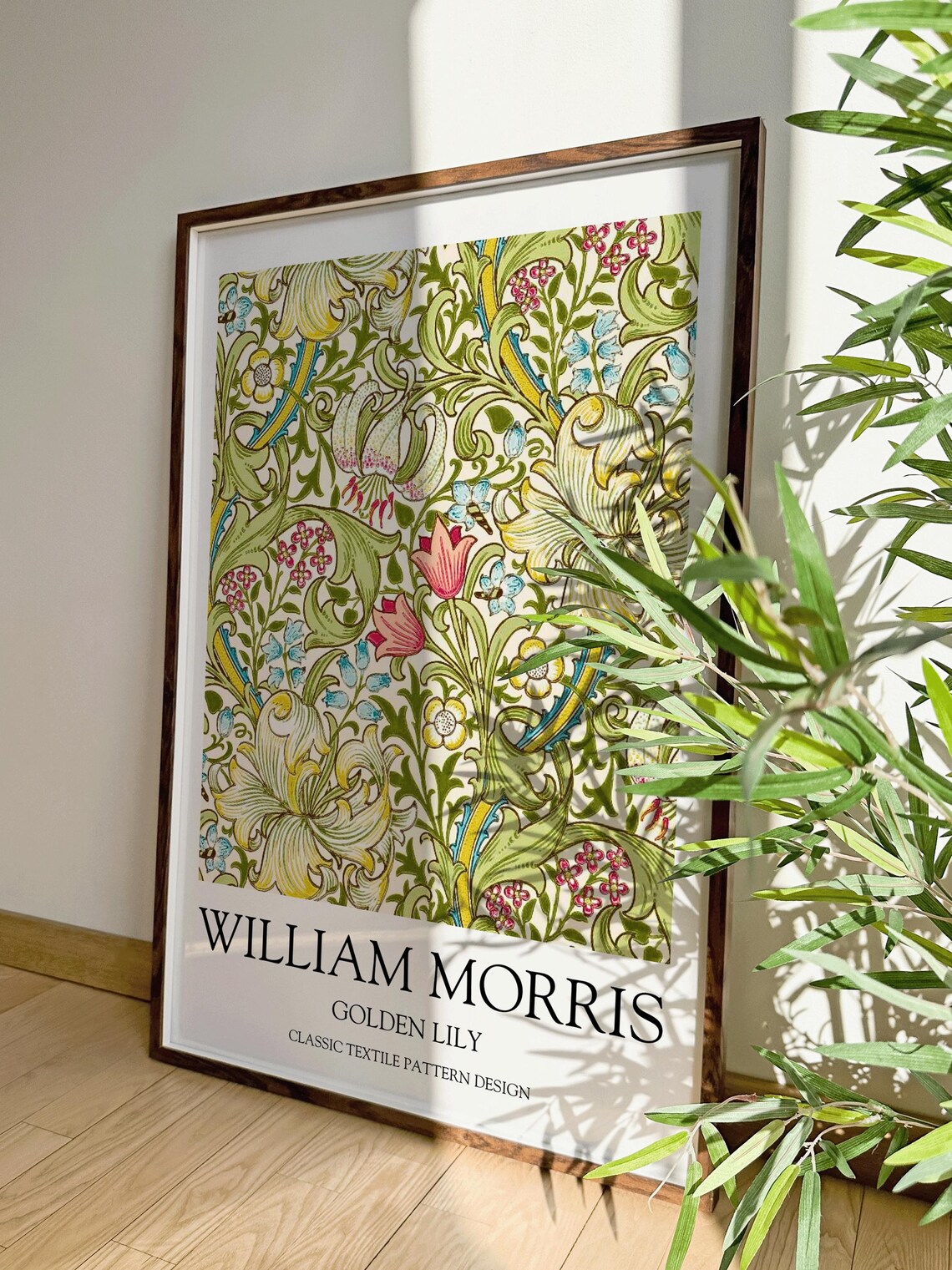 William Morris Golden Lily Vintage Poster - Image 5