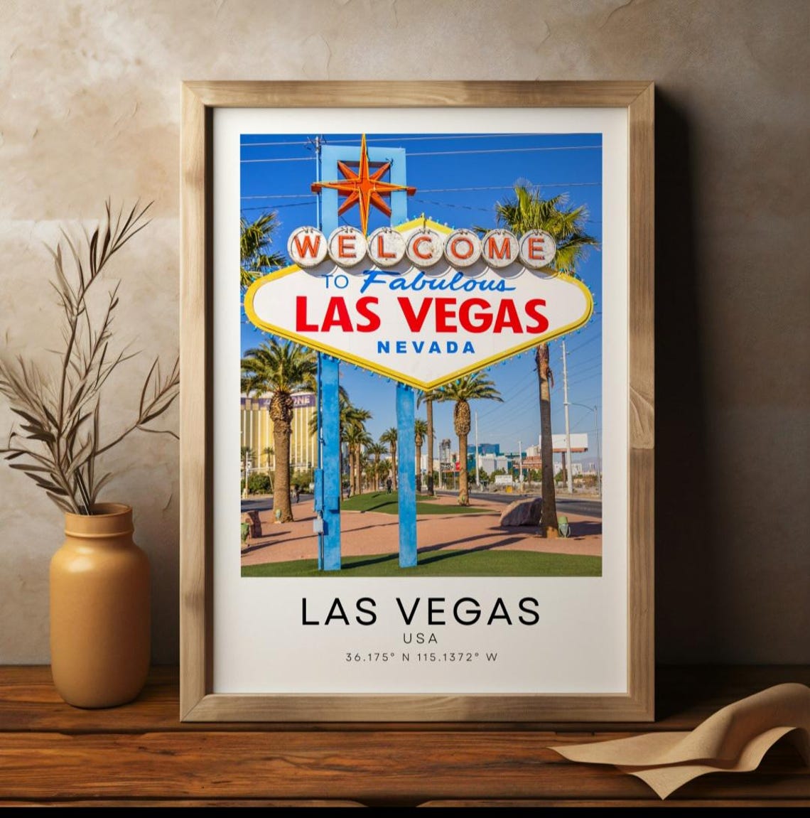Las Vegas Sign Nevada Travel Poster