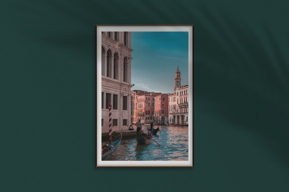 Venice Canal Italy Travel Poster