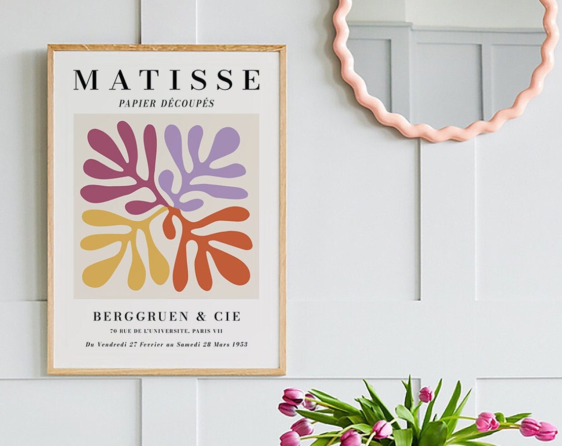 Henri Matisse Papier Decoupes Exhibition Multicolor Cut Out Poster