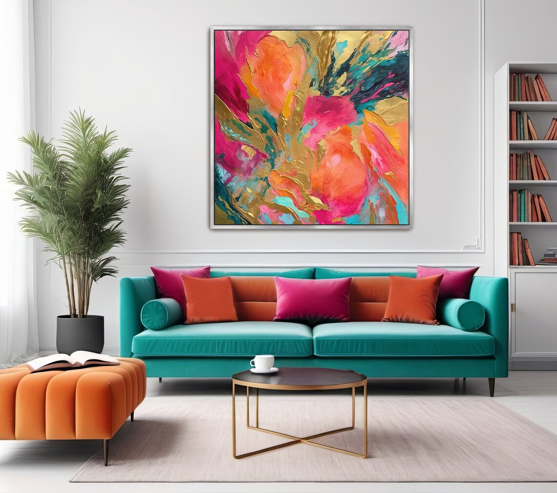 Afterglow Abstract Acrylic Art Print, Modern Wall Decor - Image 2