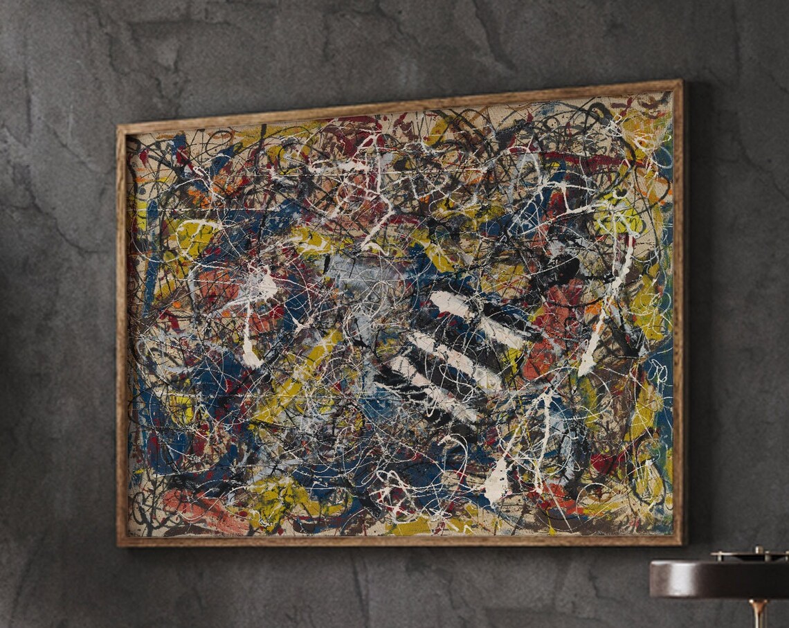 Pollock Poster Prints, Abstract Modern Wall Art