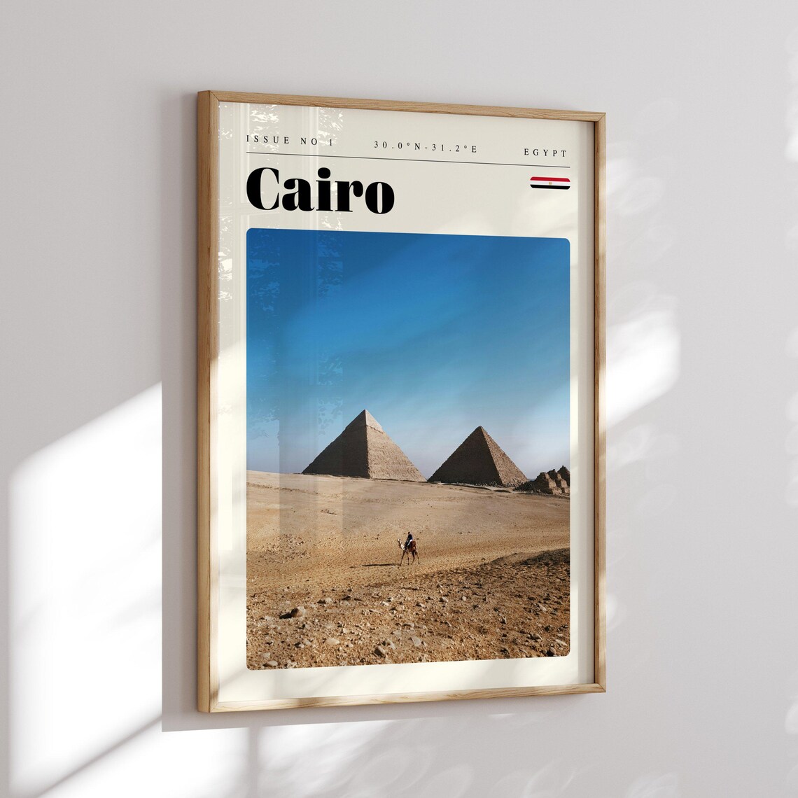 Cairo Travel Poster Egypt Print Modern Wall Art Wall Decor Vintage Cities Art - Image 2