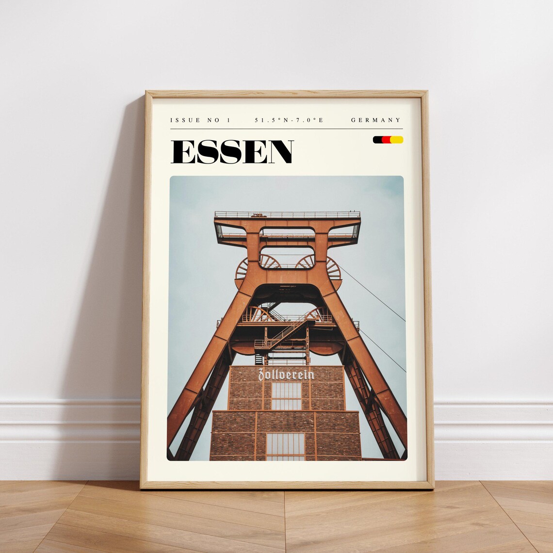 Essen Zollverein Coal Mine Headframe Germany Industrial Poster - Image 3