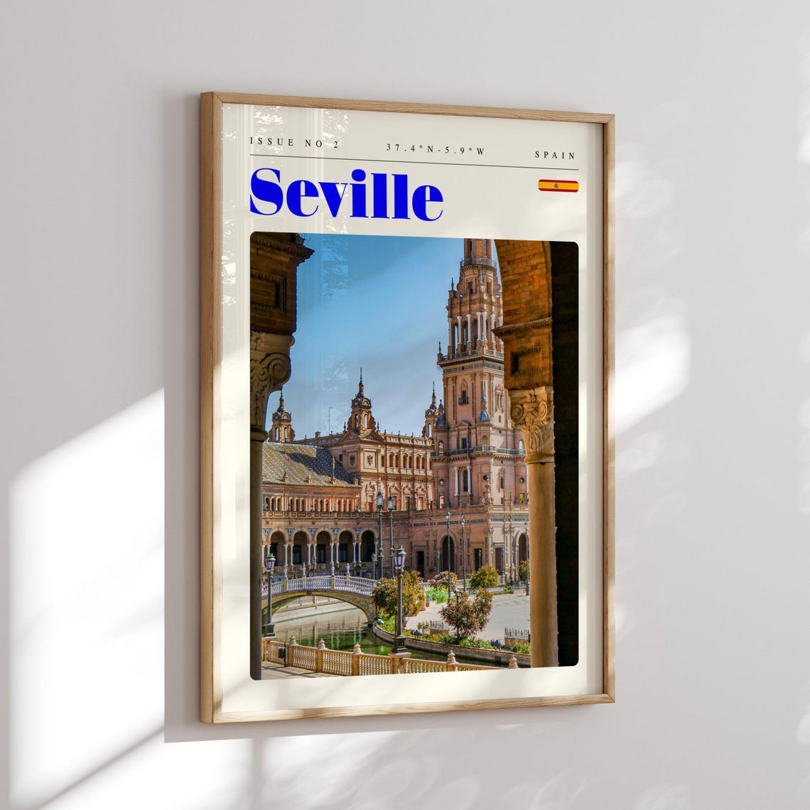 Seville Spain Plaza de Espana Through Arch Photography Poster - Image 2