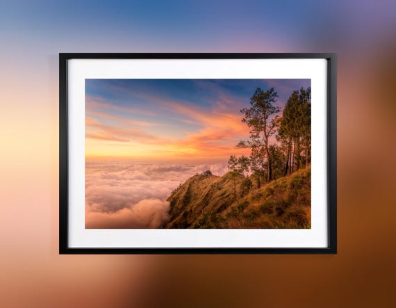 Colors Of The Sky Sunset Over The Clouds Paper Poster Print