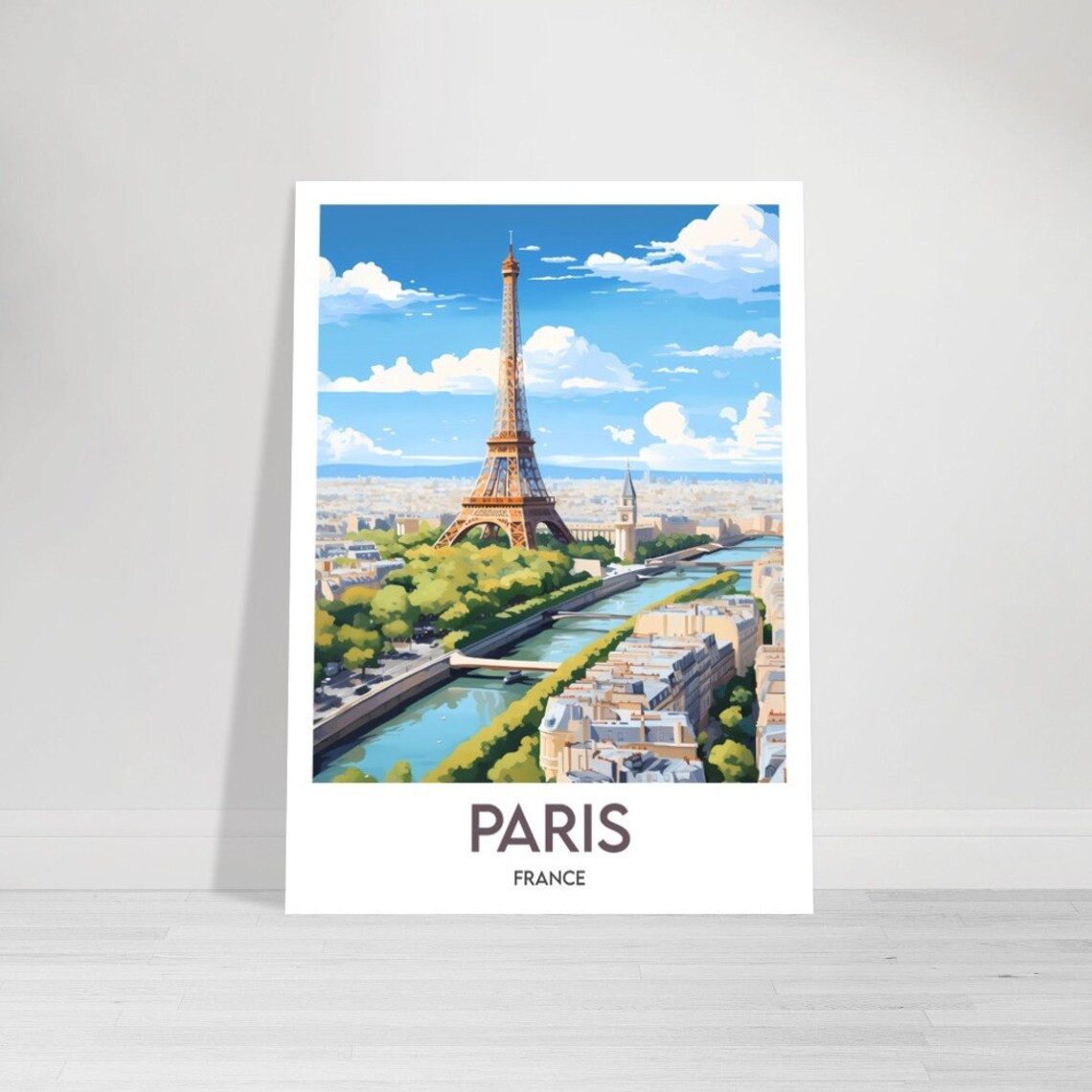 Paris Minimalist Travel Poster, Eiffel Tower - Image 2