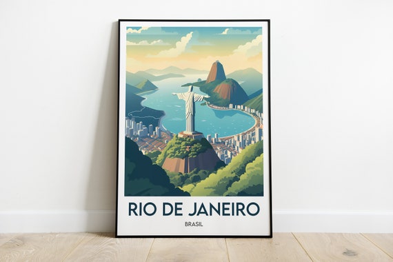 Rio De Janeiro Minimalist Travel Poster, Art Print