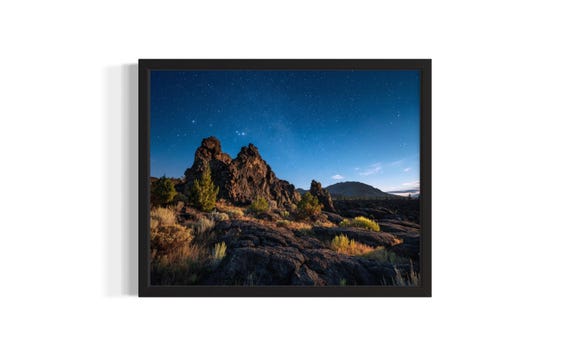 Idaho Craters Of The Moon States Art Print Living Room Wall Poster Original Painting Artwork Decor