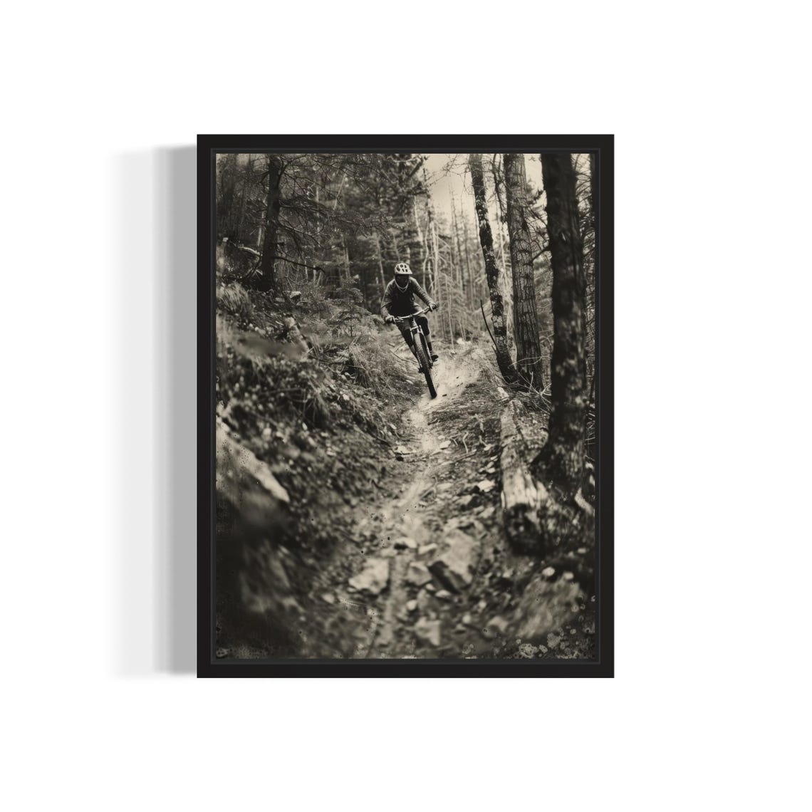 Trail Biking Poster Art Print Vintage Gothic Wall Painting Decor Photo