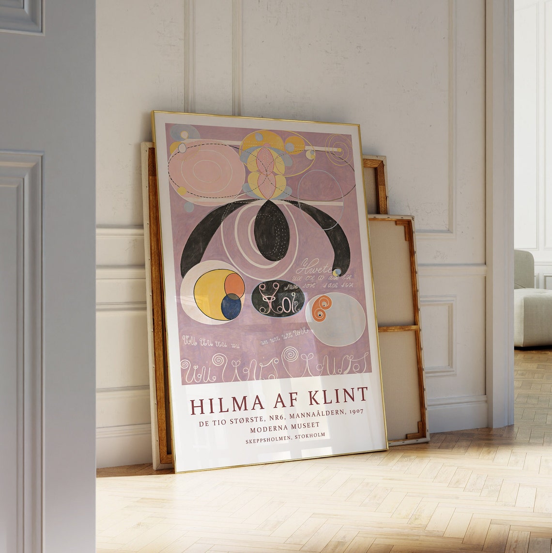 Hilma Af Klint De Tio Storste Nr 6 Abstract Mannaaldern Poster - Image 2