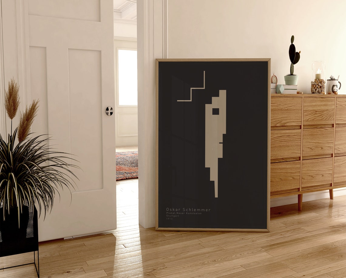Oskar Schlemmer Neuer Kunstsalon Stuttgart 1913 Abstract Figure Poster - Image 2