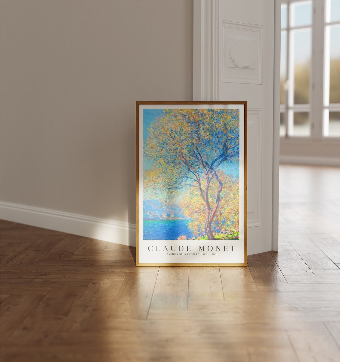 Claude Monet Antibes Seen From La Salis 1888 Olive Tree Sea Poster - Image 2