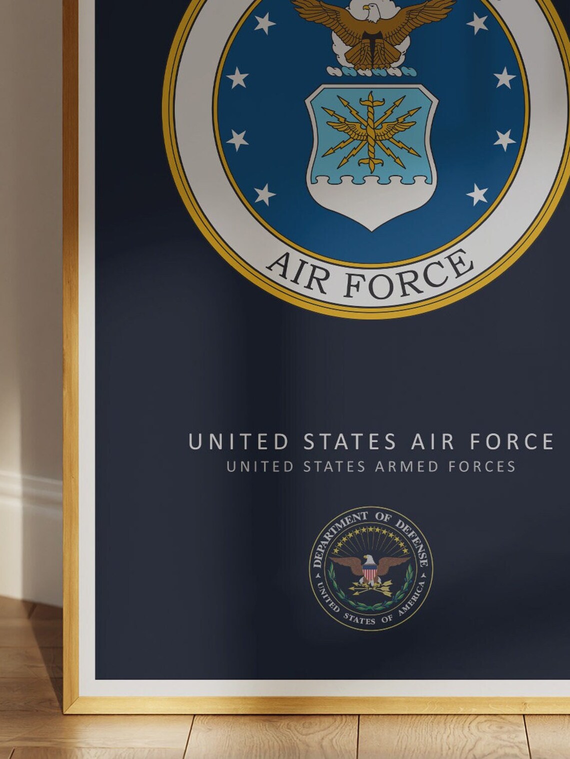 United States Air Force Minimalist Art Print - Image 3