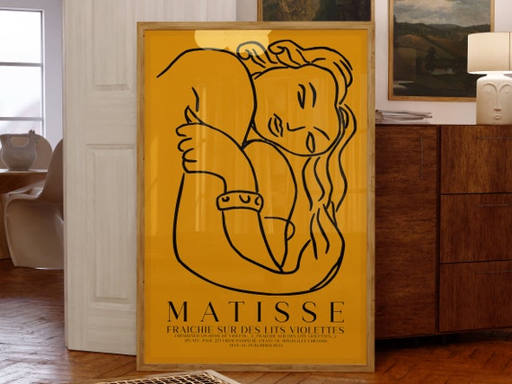 Henri Matisse Print Fraichie Sur Des Lits Violettes Matisse Art Print Matisse Art Poster Home Decor Minimalist Wall Art Modern Gift