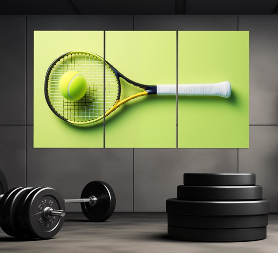 Minimalist Tennis Wall Art Tennis Racket Print Tennis Art Tennis Poster Tennis Fan Gift Tennis Club Wall Decor
