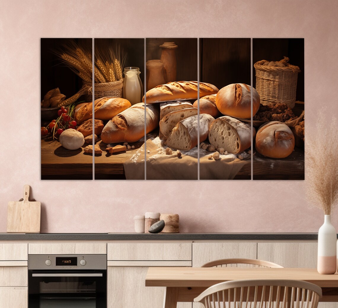 Bread Baking Art Print, Kitchen Wall Decor Gift - Image 2