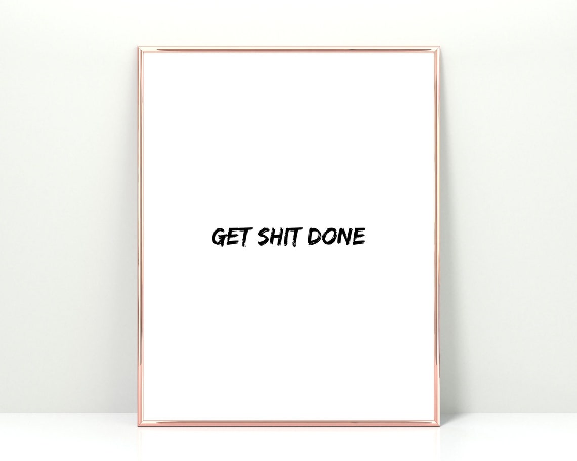 I Do What I Want Typography Poster Black On White Minimalist Art
