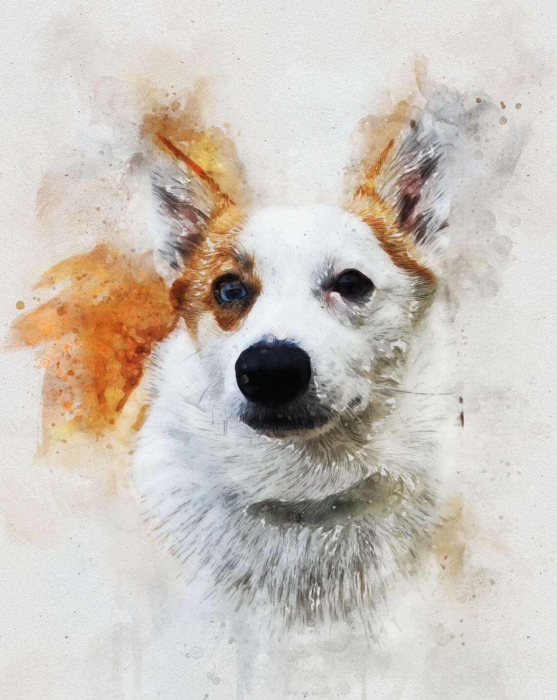 Watercolor Custom Pet Portrait Art Print, Dog Memorial Gift - Image 4