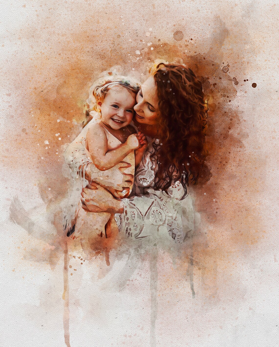 Personalized Christmas Family Art Print, Living Room - Image 3