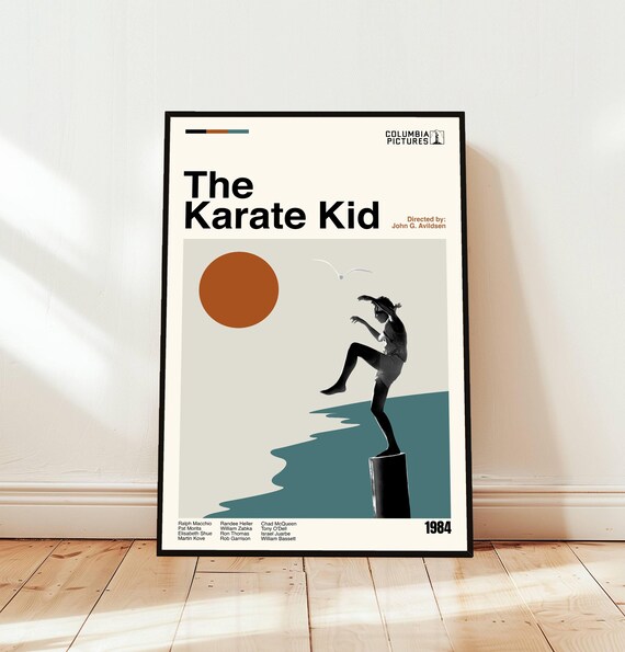 The Karate Kid 1984 Martial Arts Classic Minimalist Movie Poster