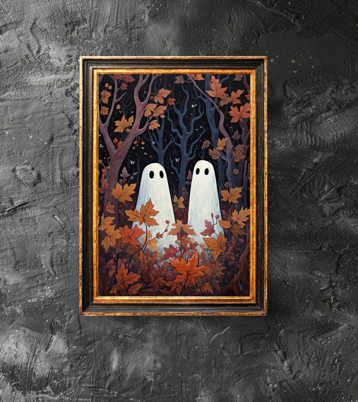In The Flower Forest Poster Spooky Decor Gothic Art Funny Halloween Print