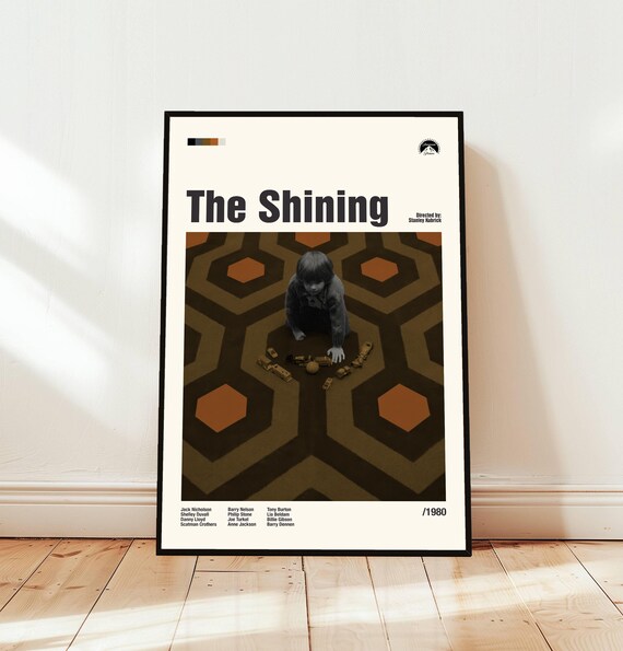 The Shining 1980 Minimalist Midcentury Classic Horror Movie Poster