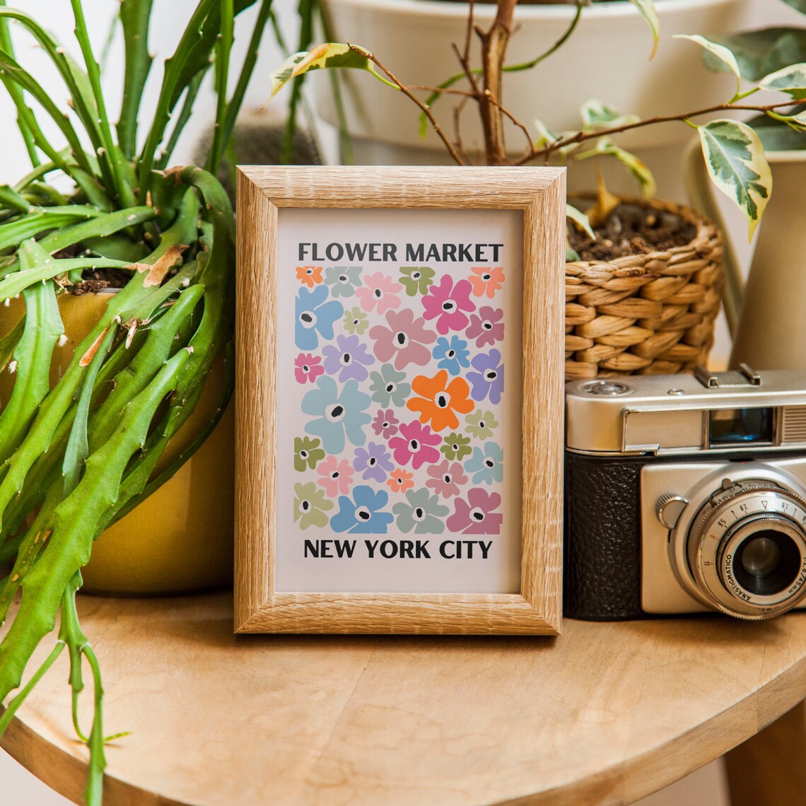 Flower Market NYC Poster Print, Floral Wall Art - Image 2