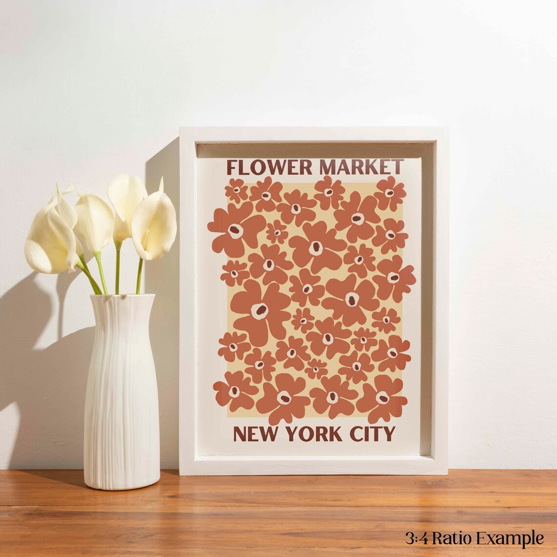 NYC Flower Market, Abstract Floral Wall Art - Image 4