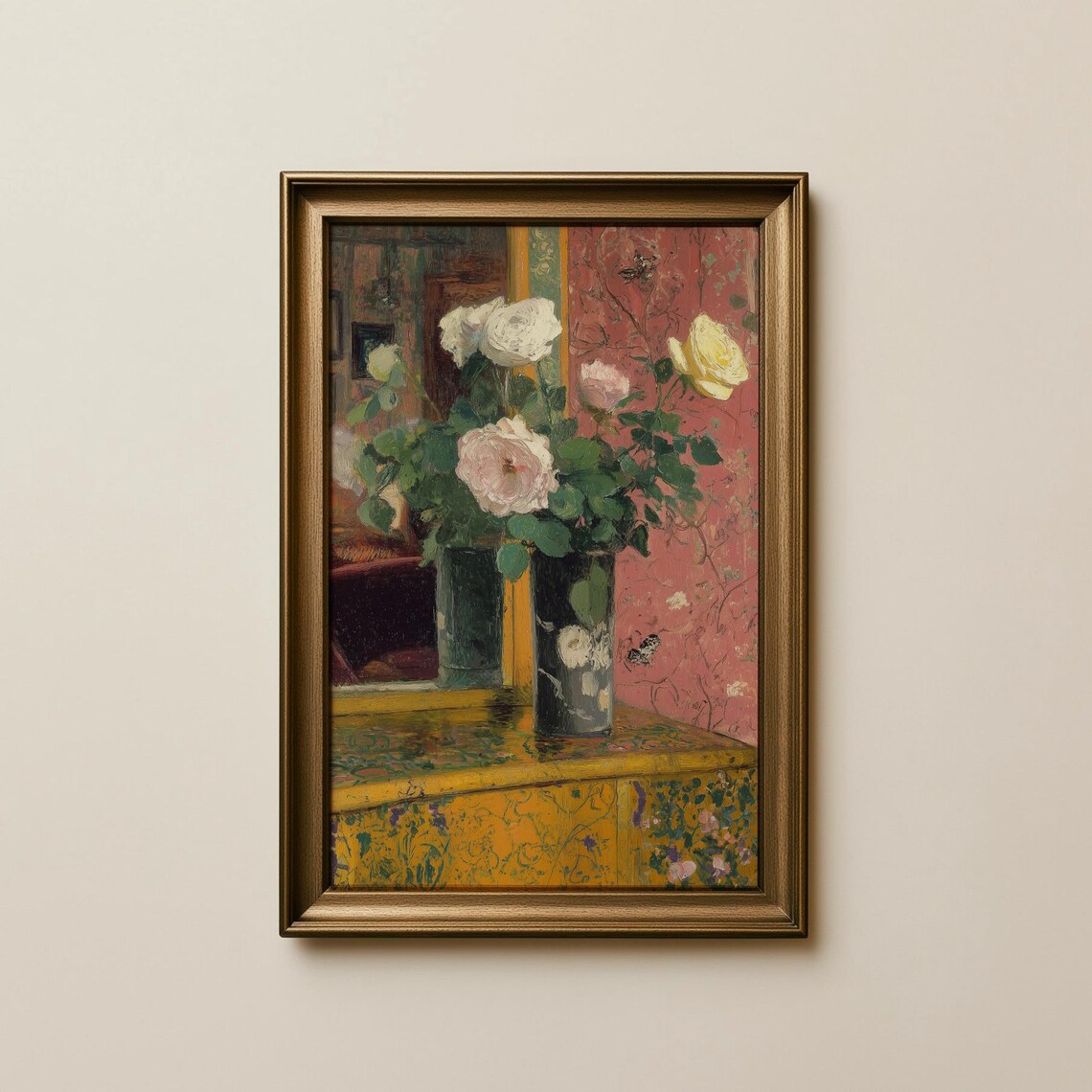 Vintage Floral Print, Cottagecore Flowers Art Print