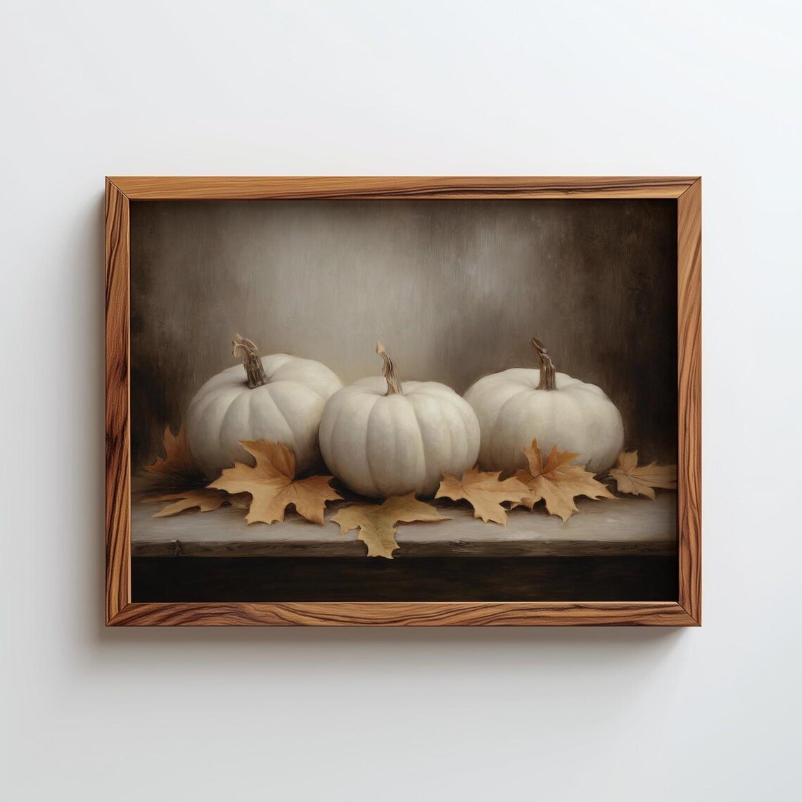 Pumpkins Print, Cottagecore Autumn Art