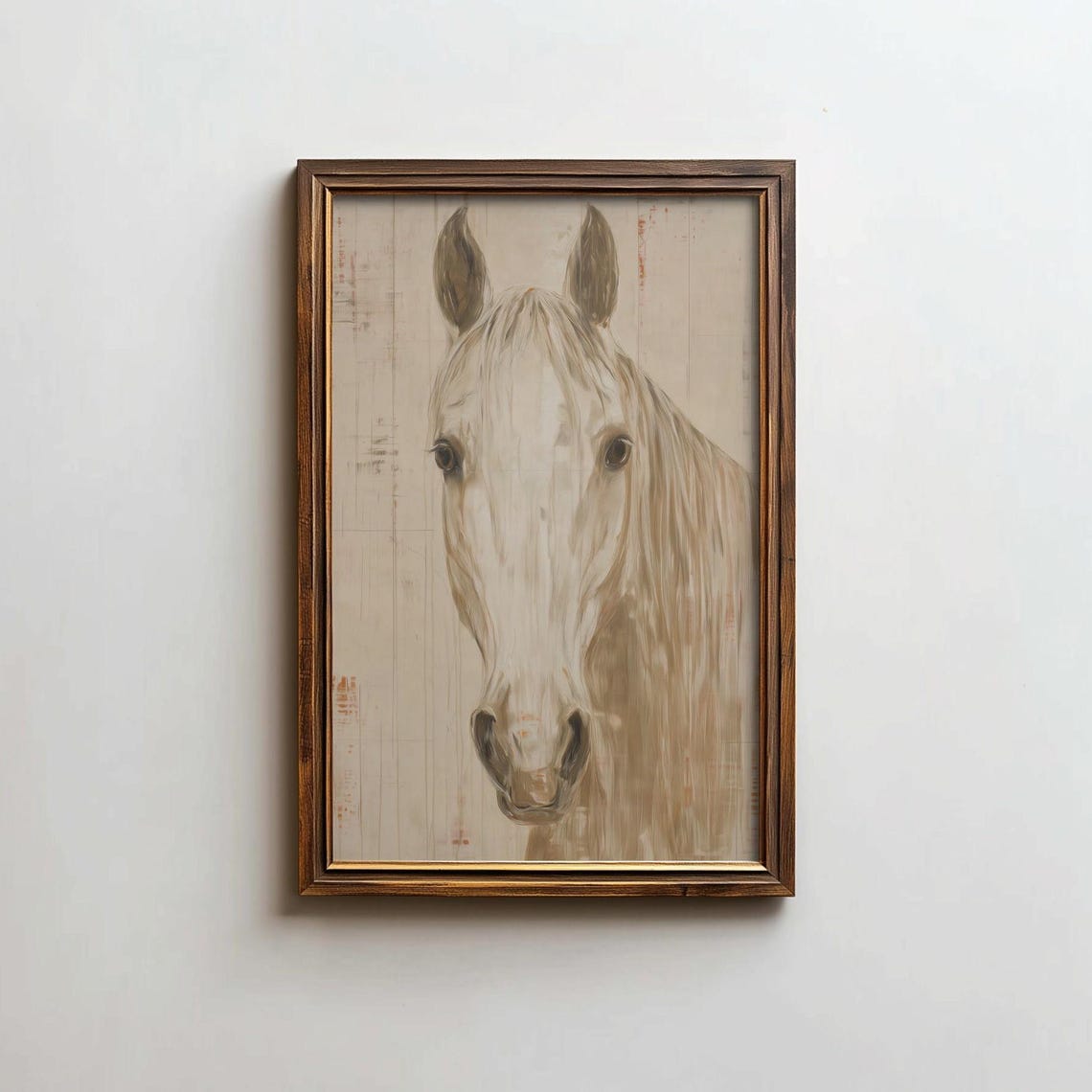 Minimalist Horse Art Print Modern Equine Poster Digital Download