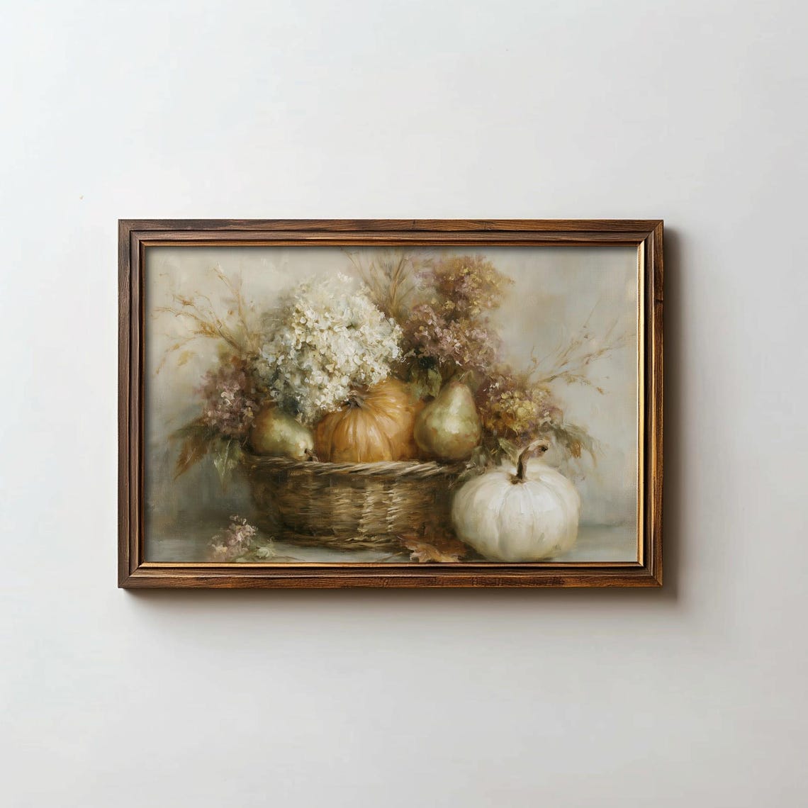 Still Life Print Fall Floral Art Cottagecore Autumn Wall Digital Download