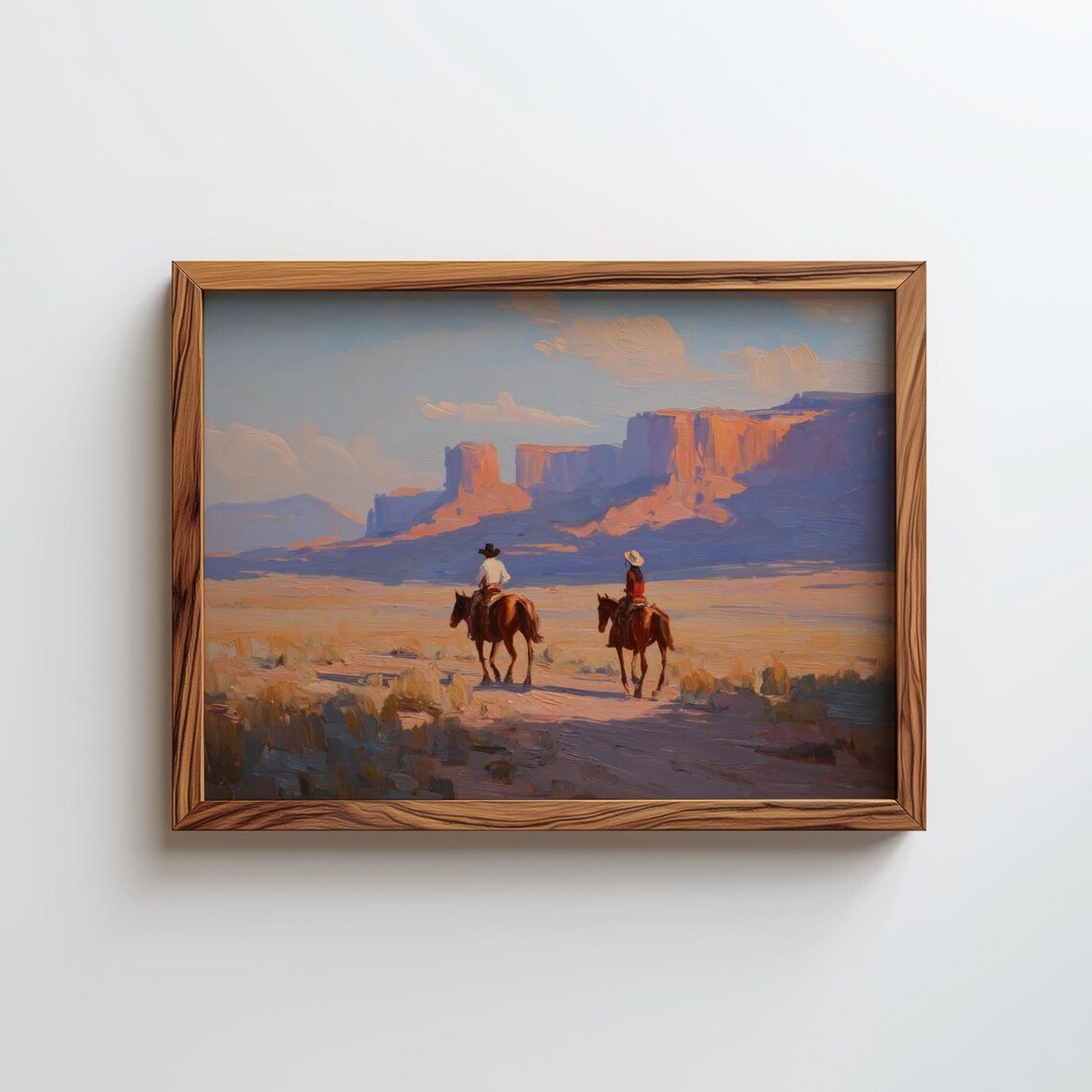 Desert Southwestern Cactus Landscape Art Print