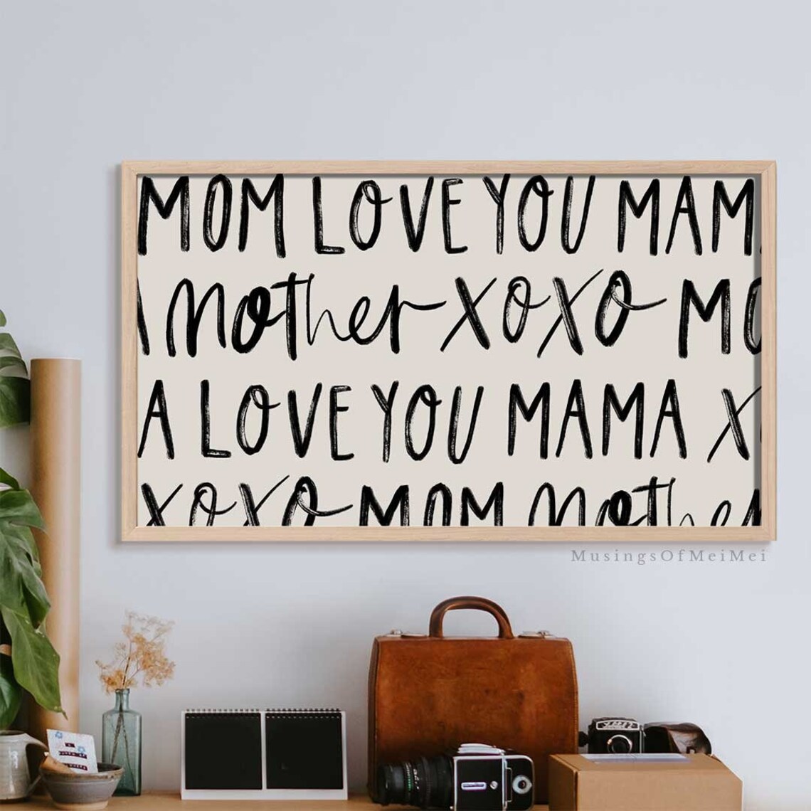 Samsung TV Art Mothers Day Decor, Minimalist Print