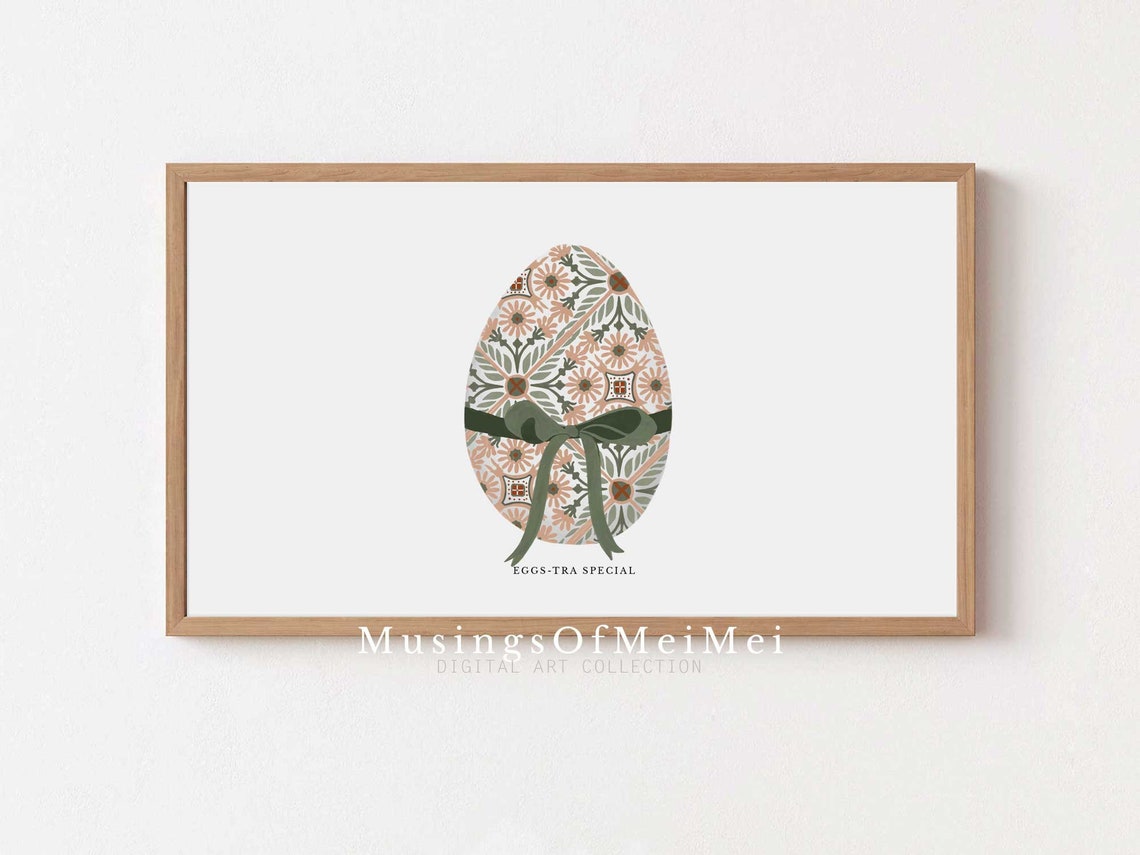 Patterned Easter Egg Floral Holiday Decor Eggs-tra Special Poster