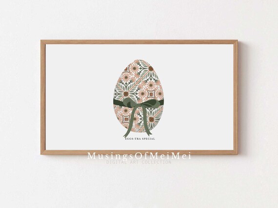 Patterned Easter Egg Floral Holiday Decor Eggs-tra Special Poster