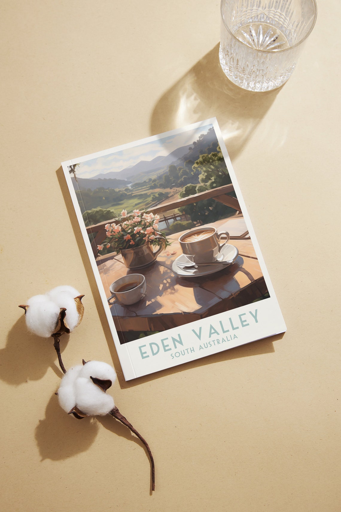 Eden Valley South Australia Poster with Coffee on a Terrace View - Image 2