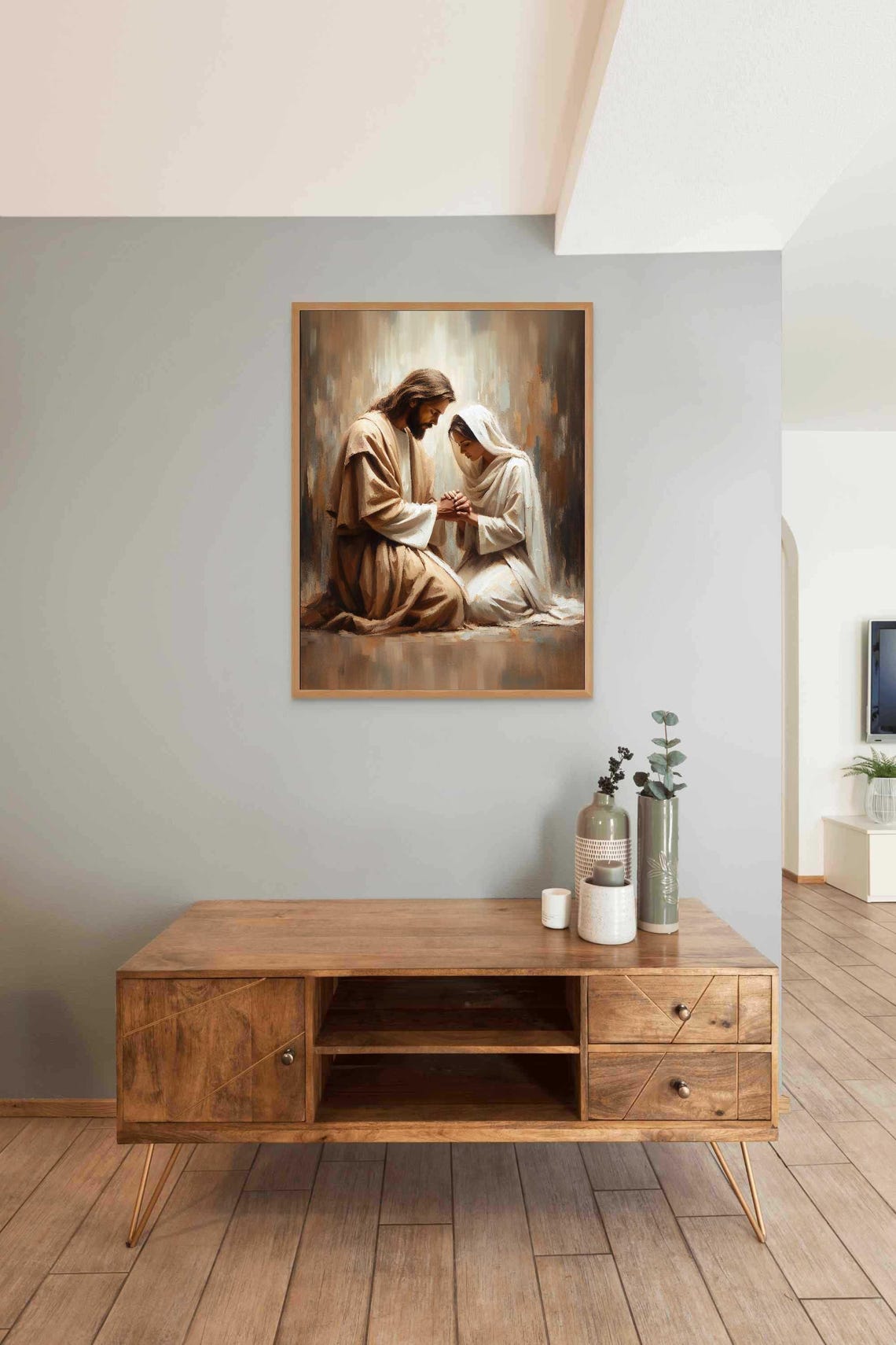 Trust Your Savior Christian Art Jesus With Girl Jesus Picture Lds Prints Bible Art Jesus Heals A Woman Picture Of Jesus Jesus Jpg - Image 3