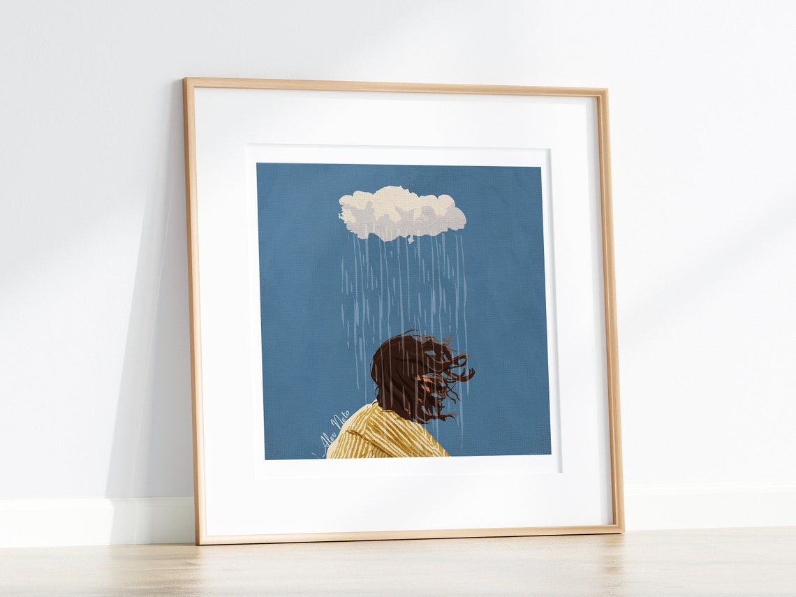 When It Rains - Typography Art Print - Image 3