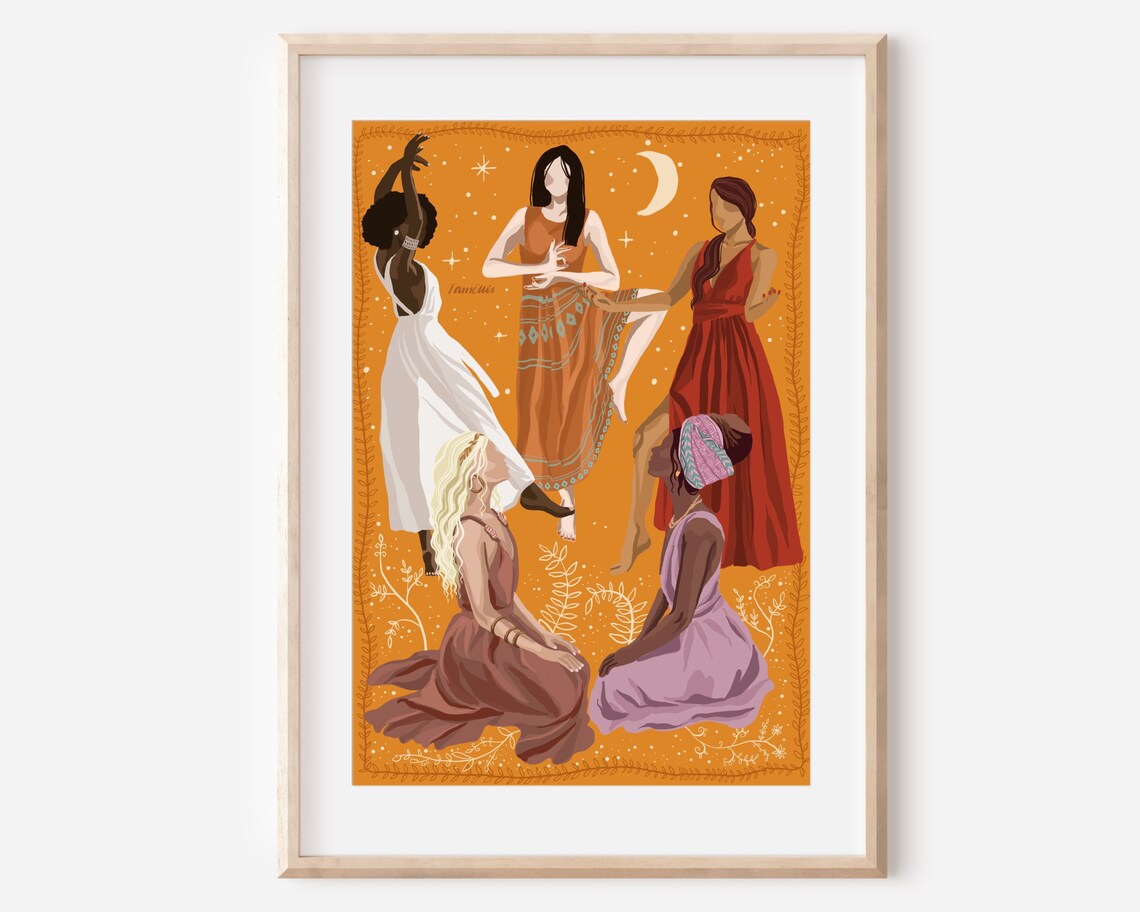 Unity in Diversity Friendship Illustration Art Print