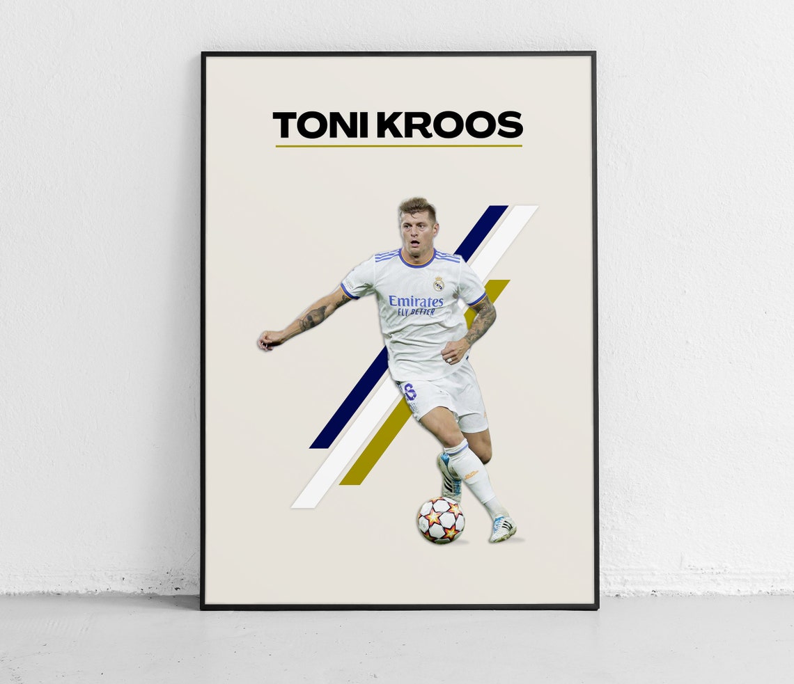 Toni Kroos Poster Real Madrid Poster Sports Prints Football Prints Football Decor Football Gifts Toni Kroos