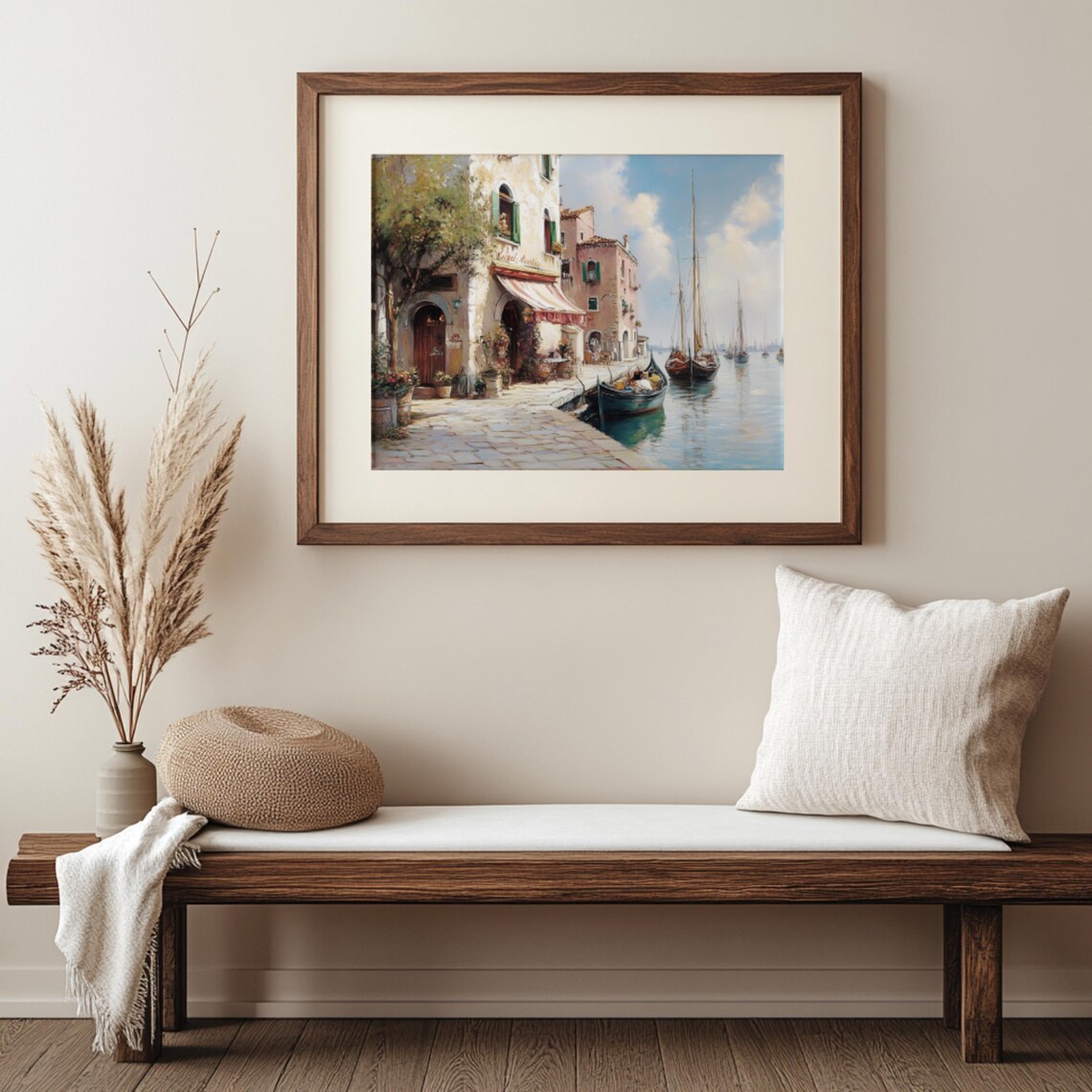 Venice Canal Vintage Italy Travel Poster, Coastal - Image 3