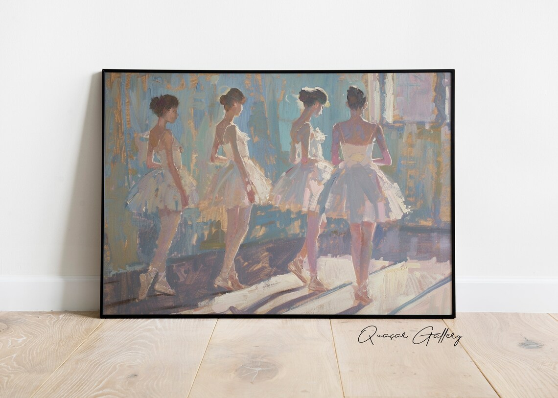 Vintage Ballerina Poster, Girls Nursery Room Decor - Image 3