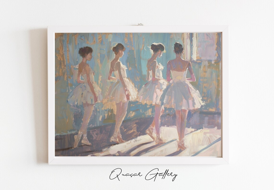 Vintage Ballerina Poster, Girls Nursery Room Decor - Image 2