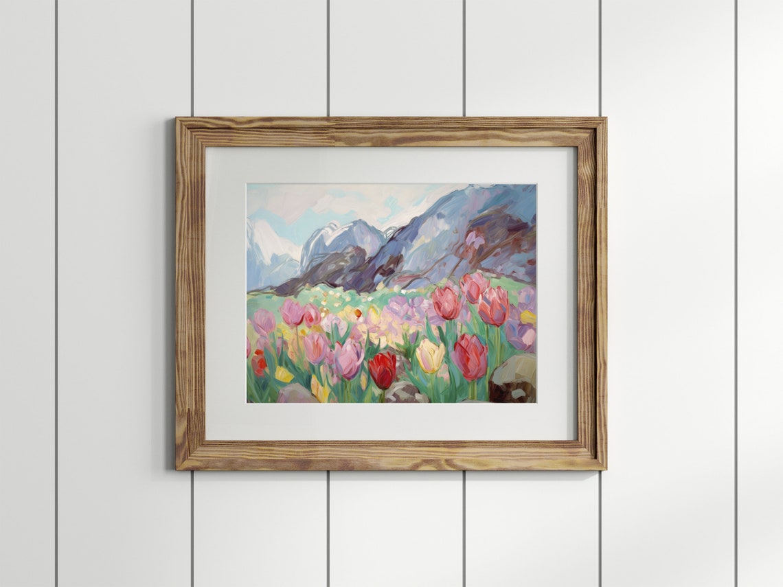 Tulip Floral Print, Botanical Wall Art for Bedroom - Image 4