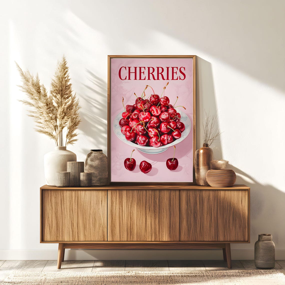 Vintage Cherries Poster, Food Illustration - Image 8