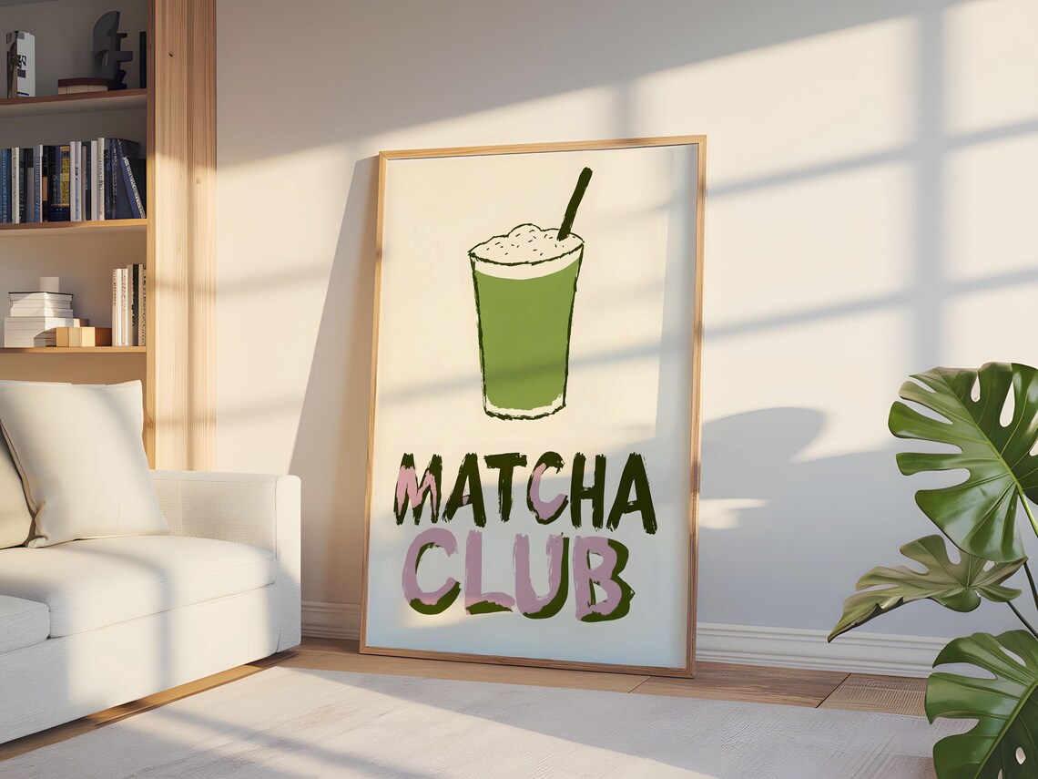 Matcha Club Kitchen Art, For Coffee Lovers - Image 8